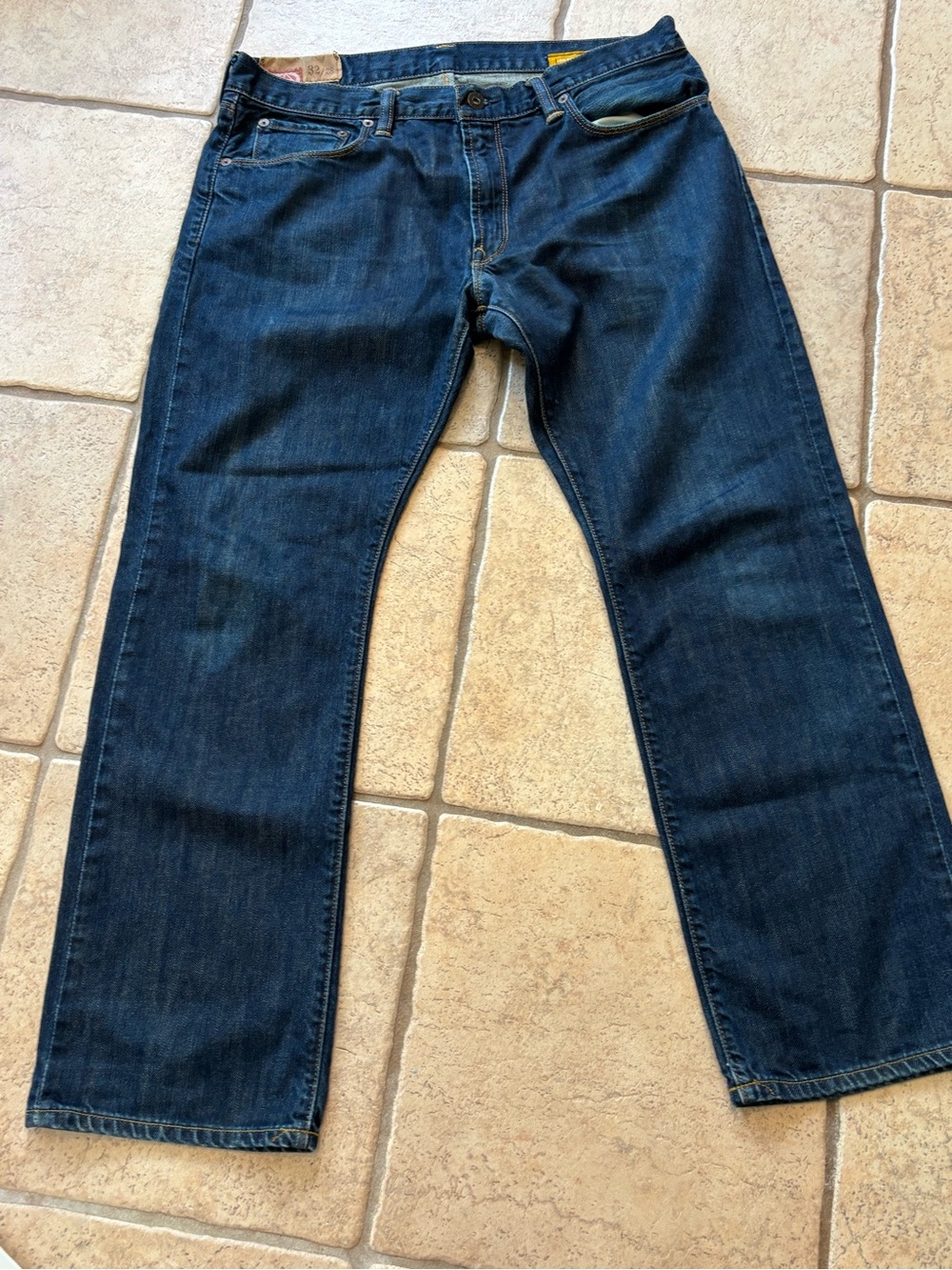 Gap 1969 Men’s 32 x 28 Classic Dark Blue Men’s Low Rise Straight Fit Jeans
